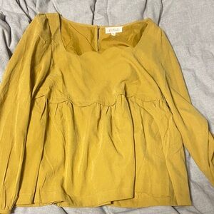 Listicle Mustard Yellow Blouse